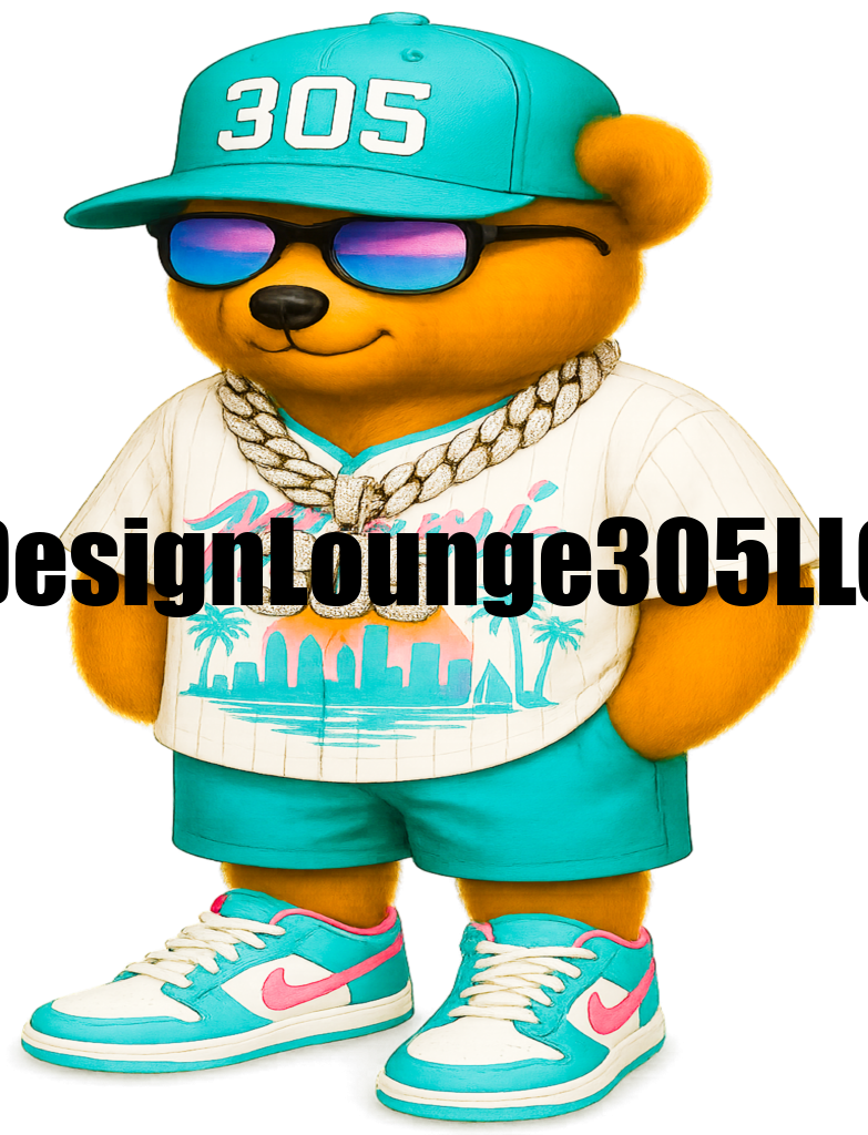 305 Bear (Ready to Press DTF Transfer)