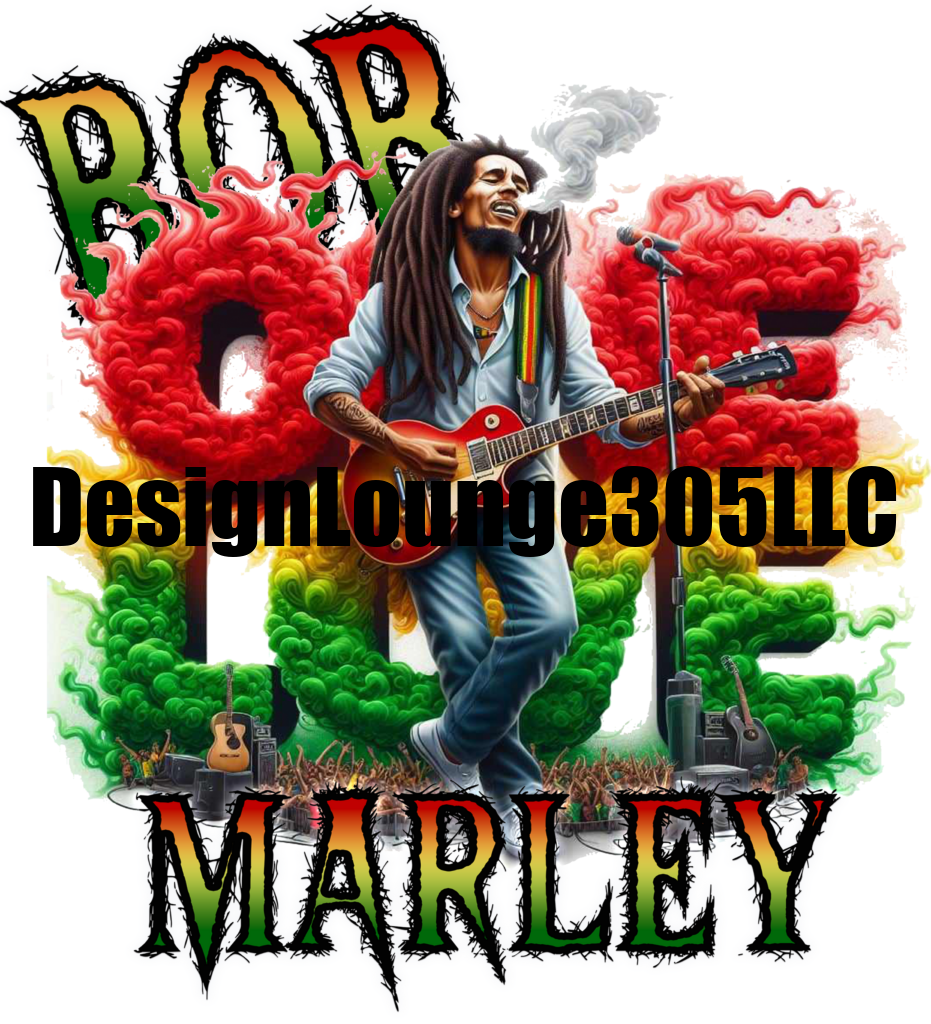 Bob Marley One Love (Ready to Press DTF Transfer)
