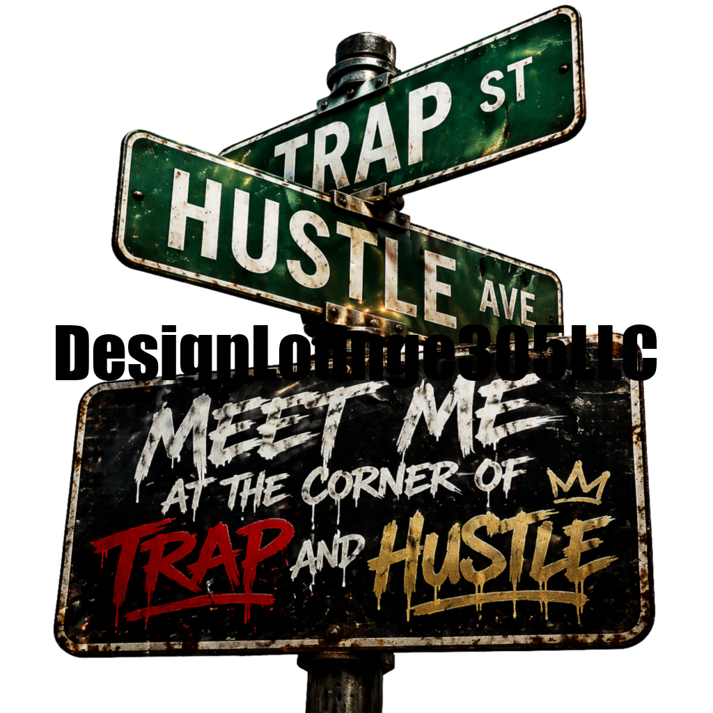 Trap ST & Hustle AVE (Ready to Press DTF Transfer)